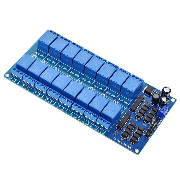 ANMBEST 16 Channel 12V Relay Module with Optocoupler Low Level Trigger Expansion Board for Raspberry Pi Arduino