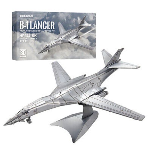 Piececool 3d Puzzles B-1 Lancer Metal Model Kits holidays Gifts Toys