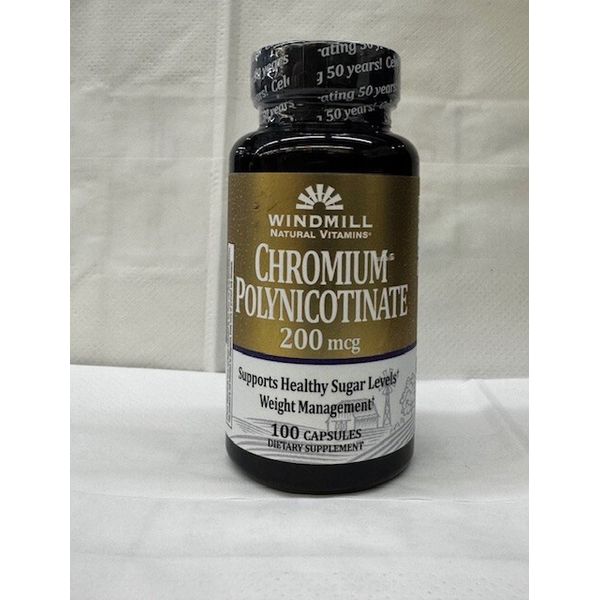 WINDMILL CHROMIUM POLYNICOTINATE 200MCG