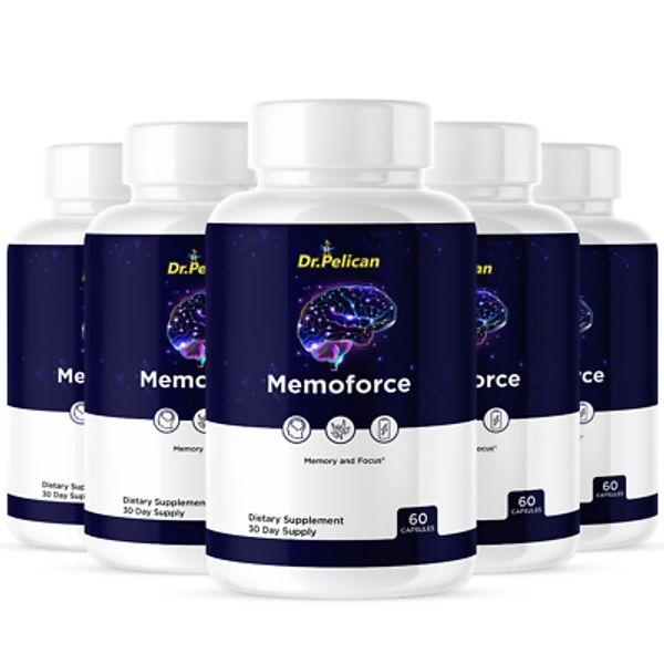 Memoforce- Brain Support- 5 Bottles- 300 Capsules