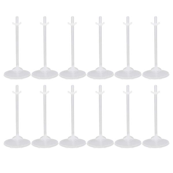 HEALLILY 36pcs Doll Stands Display Holders Doll Stands Doll Mini Display Stand Doll Support Frame Toy Doll Accessories Prop up 11 to 13 Inch Dolls and Action Figures Doll Accessories ( Transparent )