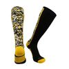 TCK Digital Camo OTC Socks (Black/Gold, Medium)