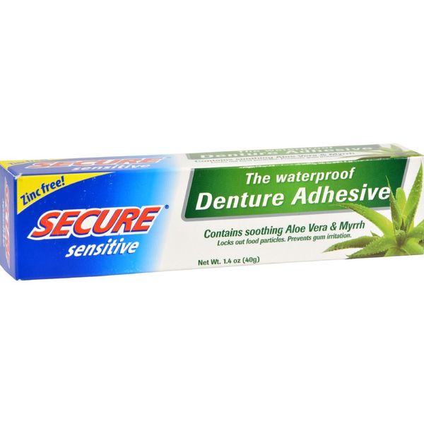 Secure Sensitive Denture Adhesive, 1.4 oz (Pack of 10)