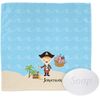 Personalized Pirate Scene Washcloth