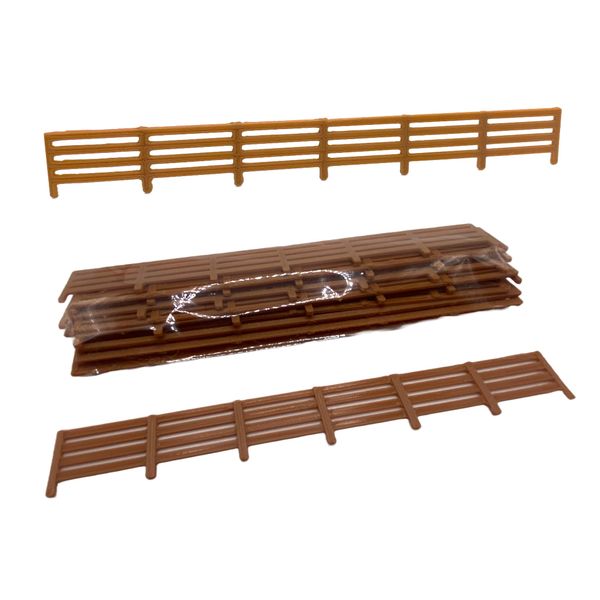 1:76 OO Gauge Fencing Scenery Miniature Modelling Panel Pack UK Model Railway - Brown