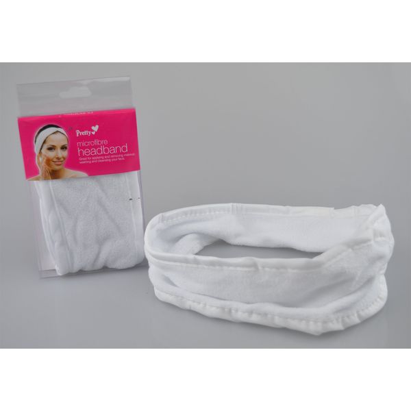 Headband Microfibre Washable Wrap Towel Make Up Soft Washing Adjustable Velcro