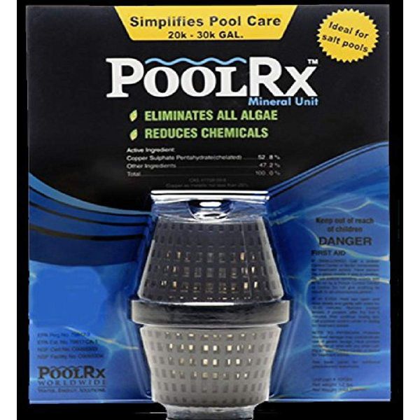 Pool RX 101066 6 Month Algaecide Treats 20k-30k gallons, Black