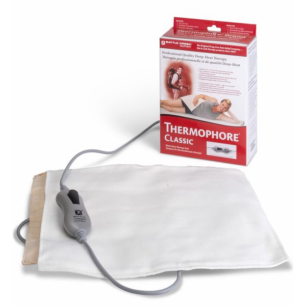 Thermophore Classic Moist Heat Pack, Designed to Deliver Intense Moist Heat to Relieve Pain, Muscle Cramps and Stiffness, Stimulates Circulation to Promote Healing, Medium, 14" x 14"