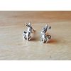 Sterling Silver 3D TINY 10x7mm Mule Burro Donkey Studs Earrings!