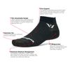 Swiftwick- ASPIRE TWO Running & Cycling Socks, Lightweight, Compression Fit (White, X-Large)
