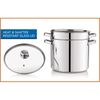 4-Piece 8qt Stainless Steel Multi-Cooker Set Induction Compatible Cookware New