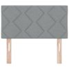 vidaXL Kopfteil mit Diamantblock-Design Hellgrau 80 cm Stoff