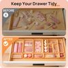 25 PCS Plastic Drawer Organizers Set, 4-Size Versatile Bathroom and Vanity Dr...