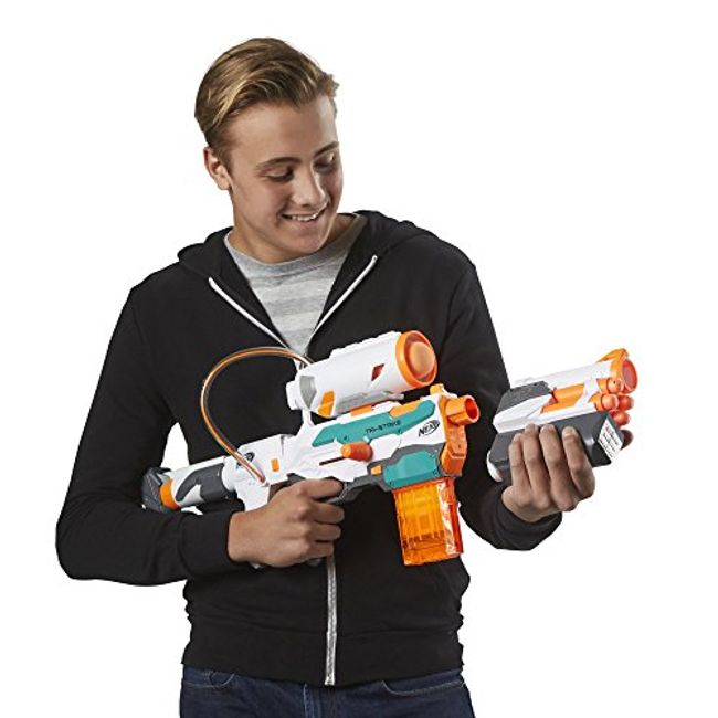 NERF Modulus Tri-Strike Blaster Complete Blaster Rocket Launcher Under  Barrel