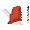 Keystone Hutschienenhalter / DIN Rail bracket (35mm), Typ Triple (Rot)