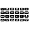 CafePress Mini Toggle Switch Labels Sticker Rectangle Bumper Sticker Car Decal