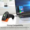 Ejoyous Handheld 1D / 2D / QR Barcode Scanner, USB Wired Bar Reader Manual/Continuous Scanning CMOS Image Sensor Support Paper/Screen for Mobile Payment, Store, Supermarket