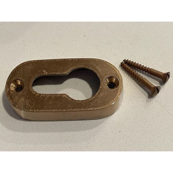 Vintage 1950’s-60’s Solid Polished Brass Window Sash Pole Hanger w/Screws NOS