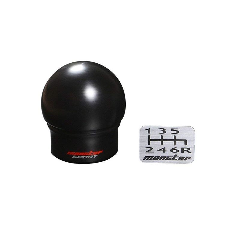 MONSTER SPORT Monster Shift Knob C Type M12 x P1.25 Spherical Black φ ...
