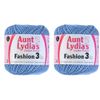 Aunt Lydia's Crochet Thread - Size 3 - (2-Pack) Warm Blue