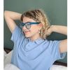 Square Blue Light Blocking Glasses Anti Glare Computer Blue Frame Eyeglasses