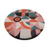 Neo Geometric Modern Mid-Century Teal Peach Pattern PopSockets Adhesive PopGrip
