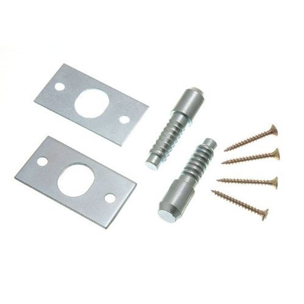 Security Hinge Bolts BZP Steel with Fixing Screws (3 pairs)