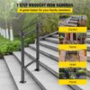 Wrought Iron Handrail Stair Railing Fit 1 Step Adjustable Hand Rail