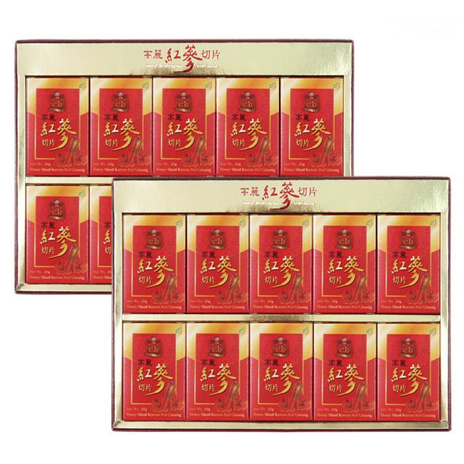 2 boxes of Koryo red ginseng slices / free shopping bag