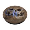 W Blue Skull Skeleton Dead Horror Initial Monogram Letter PopSockets Swappable PopGrip