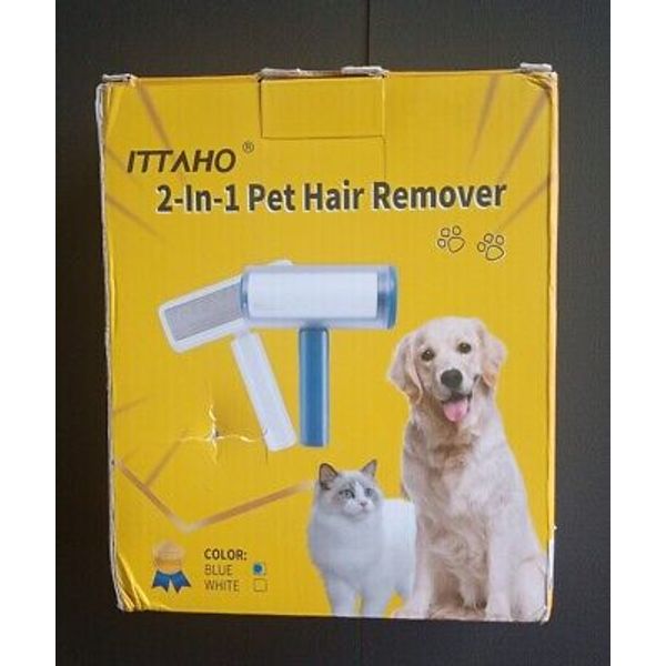 Pet Hair Remover For Furniture Bedding Clothes 2 in 1 Brush Roller Double