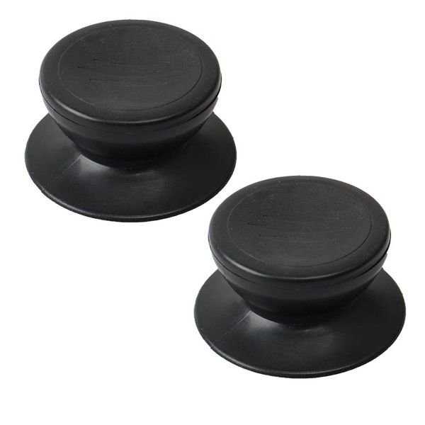 uxcell Lid Knob Pan Pot Cover Grip Pot Knob Heat Resistant Plastic Knob Handle Kitchen Cookware Accessories M5 x 18 mm Black 2pcs