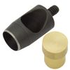 GETMORE Parts Eyelet Press + Eyelet Tool + Hole Tool + 100 Eyelets Brass Rustproof Silver 10mm