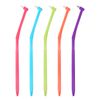 L APIS: Dental Compact Tuft Brush, Made in Japan, Section Brushing, For Braces, Teeth Gaps, Dental Tartar, Periodontal Disease, Gingivitis Pain Prevention, Good Design Award Winner, Soft, Vivid, 5 Pieces, 1 Cap Included