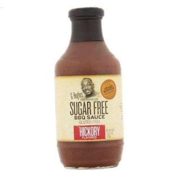 G Hughes Smokehouse Sugar Free Hickory Flavored BBQ Sauce, 18 oz