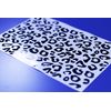 Whamhead Safe-Tee 'LEOPARD PRINT' A4 Sheet - Reflective Helmet Stickers - 7 Colours (Red)