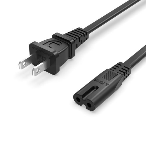 15 ft Printer Power Cord Cable Fit for HP OfficeJet Pro, Envy, DeskJet Series Printers 2 Prong Replacement - (ETL Listed Cable)