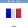 2 Stück Frankreich Flagge Rückseite klett patch Patch