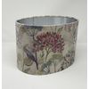 Voyage Hedgerow Floral Brushed Silver Oval Lampshade
