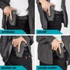 M&P 9MM Holster, OWB Paddle Holster Fit Smith & Wesson M&P 9MM/.40 M2.0 Full Size 4.25'' and M2.0 Compact 4'' 3.6''. Outside Waistband Carry Holster, 360 Adjustable/Index Finger Release- Right Hand