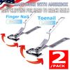 2PCS US Professional Ingrown Toenail Tool Toe Nail Clippers Pedicure Tools Use