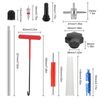 30pcs Quick Change Car Tire Valve Tool Kit Replacement w/ TR413 4-Way Valve Tool