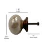 DQ DQ HOME DECOR Ceramic Fancy Glaze Knob / Sand Set of 6, Kitchen Cabinet Knobs Dresser Knobs Drawer Knobs Handles