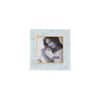Mud Pie Blue Resin Small Frame; square 4 1/2" x 4 1/2"