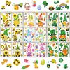 18 Sheet Spring St. Patrick'S Day Easter Window Clings Stickers Cute Gnome Wi...