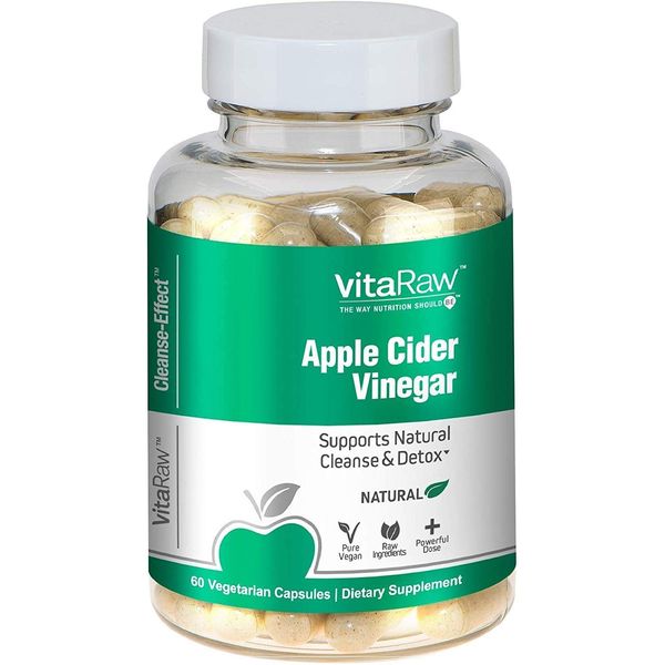 Organic Apple Cider Vinegar Capsules with The Mother - Energy Help Plus Heart, Gut, and Immune Health Support - Gluten Free, Dairy Free - Raw Probiotic and Prebiotic - Vegan ACV, Astragalus Root