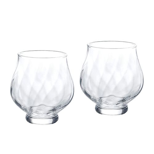 Toyo Sasaki Glass Wine Glass, 12.0 fl oz (355 ml), Set of 2, Red and White Compatible, Made in Japan, Dishwasher Safe, Stylish, G101-T286