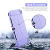 RHOTALL Protective Case Compatible with Nintendo Switch OLED, Dockable Shell for Switch OLED Console and Joycon Controller, Cute Accessory for Switch OLED with Comfortable Grip Design - Purple