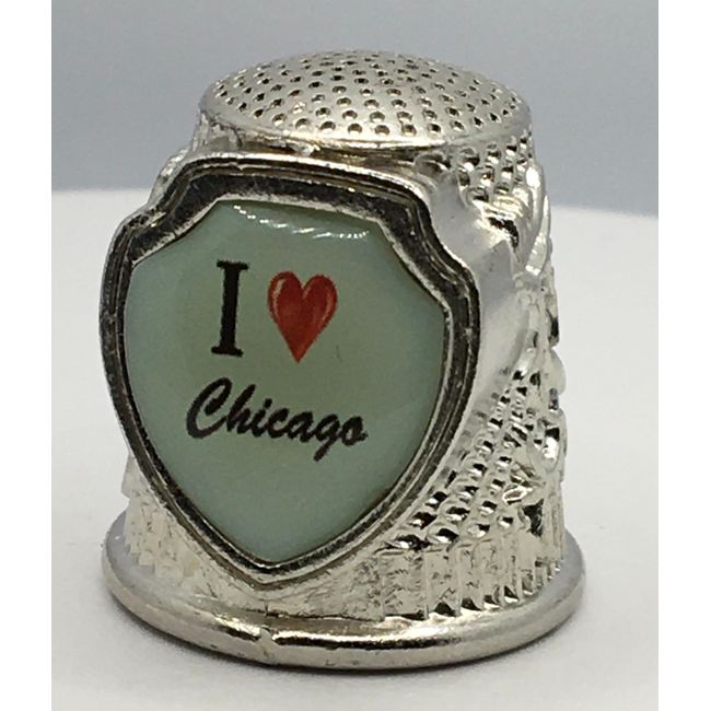 646 I Love Chicago (Illinois) City Collectible Souvenir Thimble