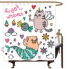 SKDSArts Shower Curtain for Bathroom with Animals Under the Sea Diving Surrounded by Fish Snorkel Aquashower Curtain for Small Shower Cubicle W72xL72 Color13